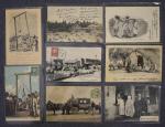 TUNISIE : lot de 155 cartes postales anciennes, scénes et...