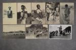 AFRIQUE NOIRE : lot de 24 cartes postales anciennes et...