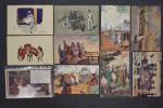 AFRIQUE ASIE: lot d'environ 53 cartes postales anciennes illustrées d'Egypte,...
