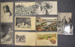 OUTRE MER : lot de 18 cartes postales anciennes, Inde,...
