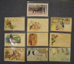 ILLUSTRATEUR : lot de 51 cartes postales anciennes, représentant des...