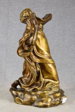 BOYER (Emile) «Le Suplicateur » bronze à patine dorée, h = 39.