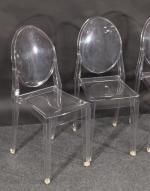 Philippe STARCK (1949- ) pour KARTELL :  4 chaises...
