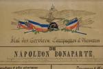"Etats de service de Napoléon Bonaparte" encre, 46x60 (sous verre)