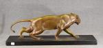 BIAGINI « Panthère »  bronze à patine "brun doré"...