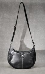 LONGCHAMP : sac à main de dame en cuir noir...