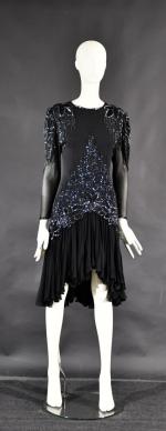 TOOSTIE HOUSTON : Belle robe de soirée noire mi-longue en...