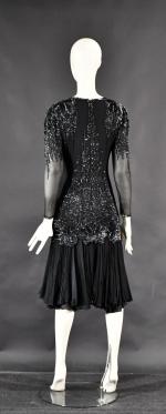 TOOSTIE HOUSTON : Belle robe de soirée noire mi-longue en...