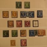 FRANCE : lot de timbres de la Cérès au siége...