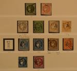 FRANCE : lot de timbres de l'émission de Bordeaux dont...