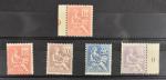 FRANCE : lot de timbres Mouchon type I N° 112/115...
