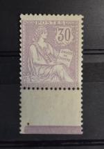 FRANCE : lot de timbres Mouchon retouché N° 128 neuf...