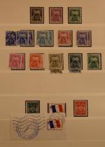 FRANCE : timbres taxe, lot sur feuilles d'album en neuf...