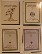 FRANCE : collection de carnets Croix Rouge sur feuilles préimprimées...