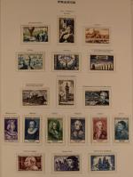 FRANCE : collection de timbres neuf avec charnière sur feuille...