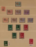 FRANCE : collection de timbres sur feuilles préimprimées Lindner de...