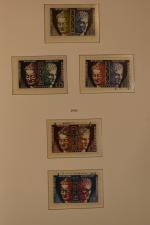 FRANCE : collection de timbres oblitérés et quelques neufs, complets...