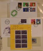 SUISSE : collection de timbres sur feuilles préimprimées Lindner de...