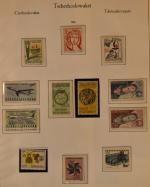 TCHECOSLOVAQUIE : collection de timbres oblitérés, neufs avec et sans...