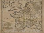 Carte ancienne de la France par Liébaux vers 1728 ...