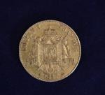 FRANCE: Pièce de 50 francs or Napoléon III, 1857A 
Expert...