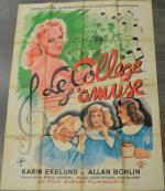 AFFICHE DE CINEMA : "Le collège s'amuse Karin Ekelund", 120x160