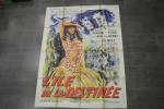 AFFICHE DE CINEMA : "1940, l'Ile de la destinée", 120x160