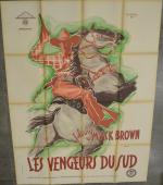 AFFICHE DE CINEMA : "1947 Les vengeurs du Sud Johnny...