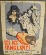 AFFICHE DE CINEMA : "1947 Les sanglants Warren Douglas" 120x160