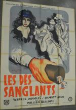 AFFICHE DE CINEMA : "1947 Les sanglants Warren Douglas" 120x160
