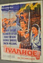 AFFICHE DE CINEMA : "Ivanhoe Robert Taylor, Elizabeth Taylor, R....