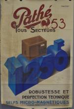 AFFICHES DIVERSES : Affiche Radio Pathé 1934, 120x80