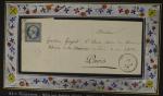 FRANCE NAPOLEON REPUBLIQUE n°10 25 cts bleu, 1 timbre et...