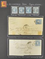 FRANCE EMISSION DE BORDEAUX n°43, n°45, n°46, divers timbres de...