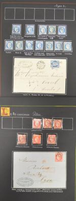 FRANCE EMISSION CERES de 1871 : Belle étude timbres et...