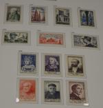 Collection de timbres de France 1880 à 1969 oblitérés et...