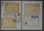 Belle collection de timbres et lettre sur la Poste en...
