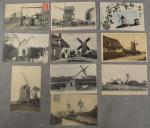 10 Cartes postales anciennes sur les moulins à vent, Beaux...