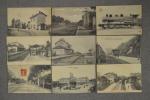 96 Cartes postales anciennes sur le thème gare et chemin...
