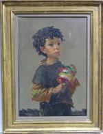 CHEYSSIAL (G.) "Portrait d'enfant" hst, sbd, 73x49.5