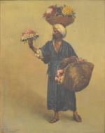ERNST (Rudolf) "Le marchand de fleurs au turban" hsp, sbg,...