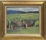 EHLINGER ( Maurice) "Vendanges en Alsace", hst, sbd,38x46
