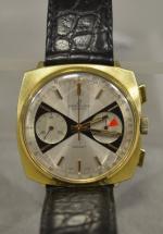 BREITLING GENEVE Sprint : montre chronographe d'homme en acier doré,...