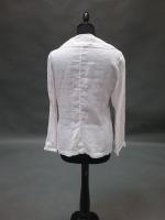 LA FEE MARABOUTEE: veste en lin blanc taille 40