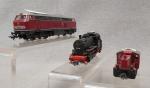 MÄRKLIN : 3 locomotives diesel et vapeur (sans boîte (état...