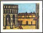 BUFFET (Bernard) "Place des Arènes", lithographie N° 145/180, sbd, 55x76...