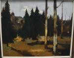 BOURGEOIS (Jean-Claude)"Après l'orage, paysage Franc-Comtois" hst, sbg, datée 66, 50x61