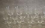 DAUM : Eléments de service de verres en cristal modèle...