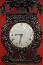 Horloge de parquet gaine normande à une cloche, belle ornementation...