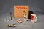 JOHNNIE WALKER : ensemble comprenant trois pichets, une plaque en...